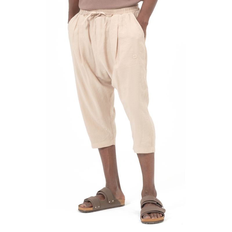 Men’s Tencel Classik Cropped Trousers – Qaba’il