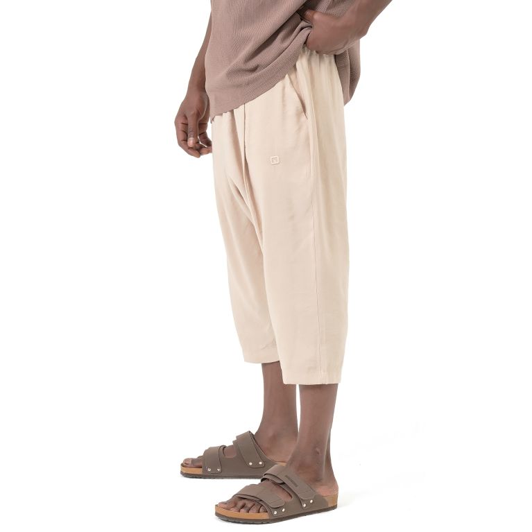 Men’s Tencel Classik Cropped Trousers – Qaba’il