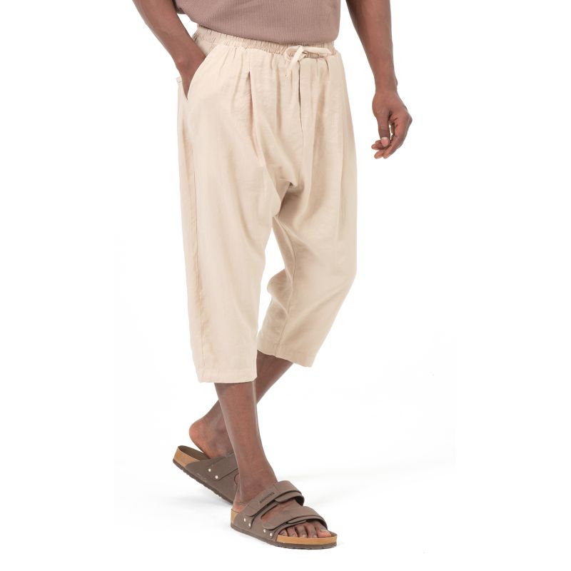 Men’s Tencel Classik Cropped Trousers – Qaba’il