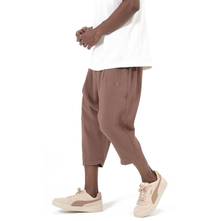 Men’s Tencel Classik Cropped Trousers – Qaba’il