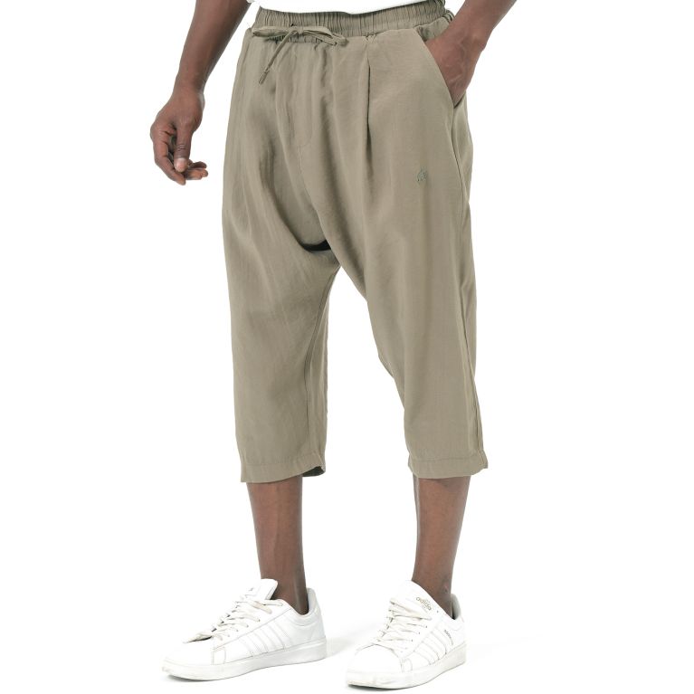 Men’s Tencel Classik Cropped Trousers – Qaba’il