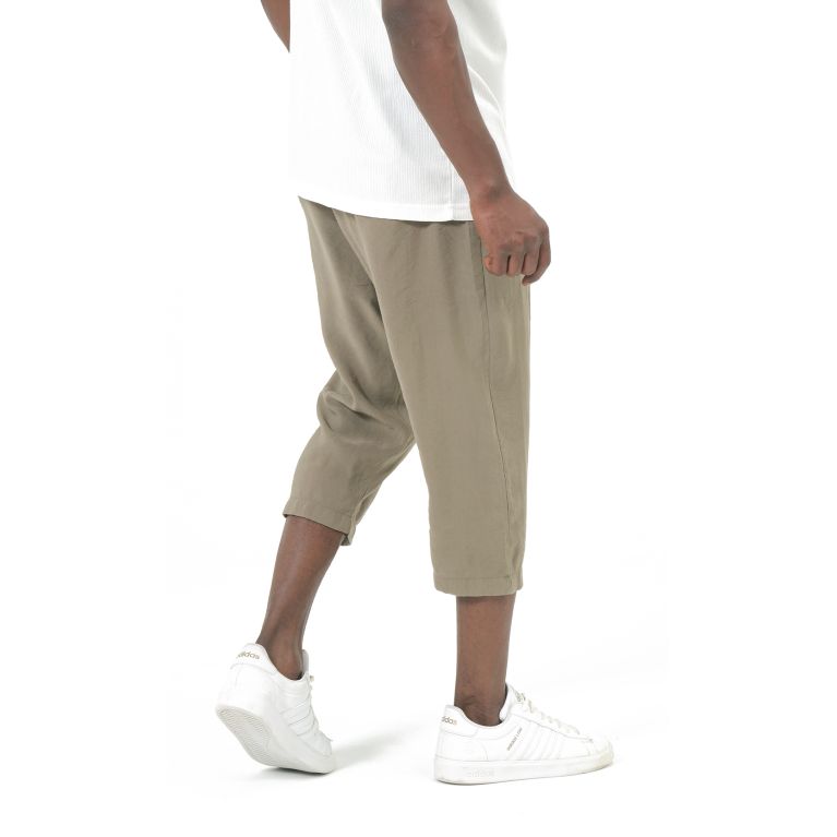 Men’s Tencel Classik Cropped Trousers – Qaba’il