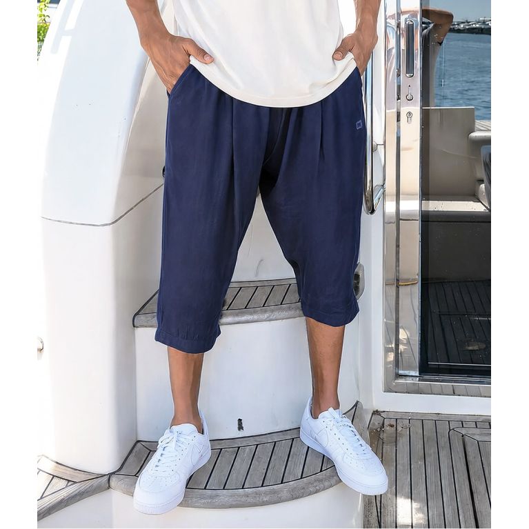 Men’s Tencel Classik Cropped Trousers – Qaba’il