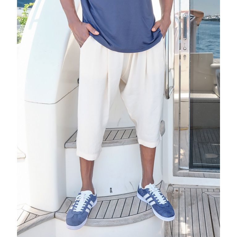 Men’s Tencel Classik Cropped Trousers – Qaba’il