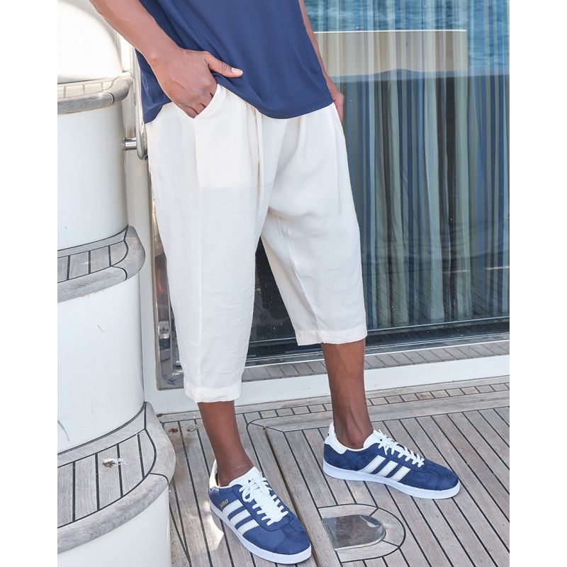 Men’s Tencel Classik Cropped Trousers – Qaba’il