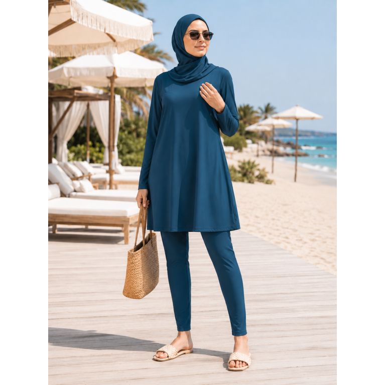 Women’s 3-Piece Burkini with Flared Tunic