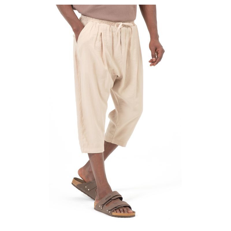 Men’s Tencel Classik Cropped Trousers – Qaba’il