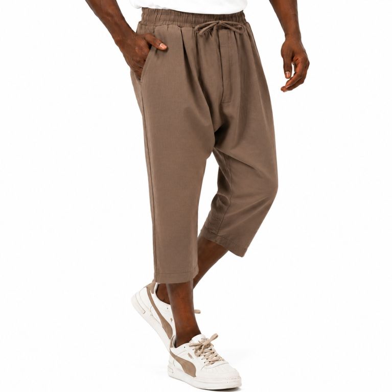Pantacourt Homme Tencel Classik Qaba’il