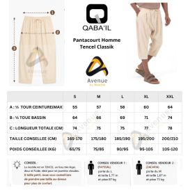 Men’s Tencel Classik Cropped Trousers – Qaba’il