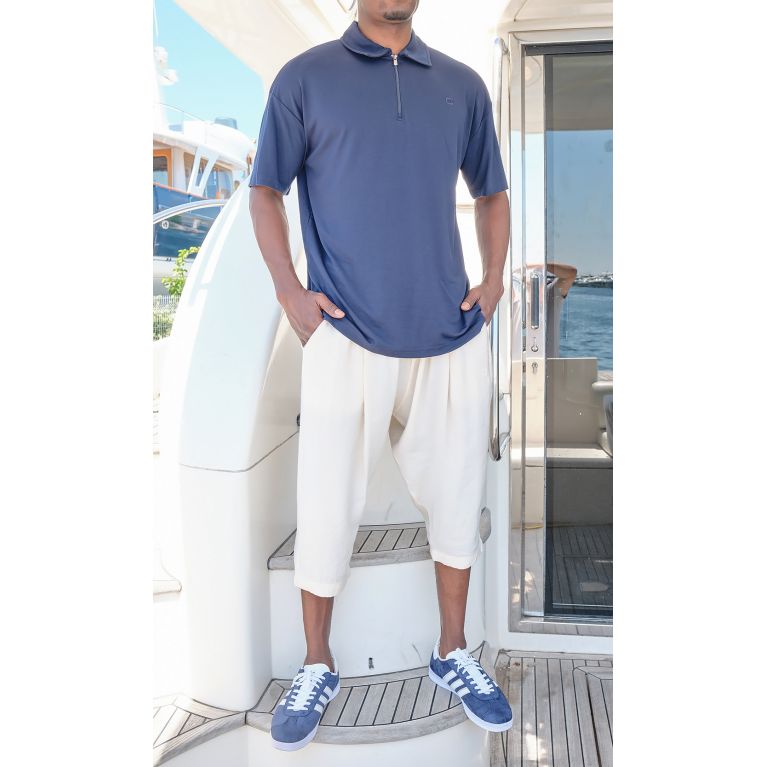Men’s Tencel Classik Cropped Trousers – Qaba’il