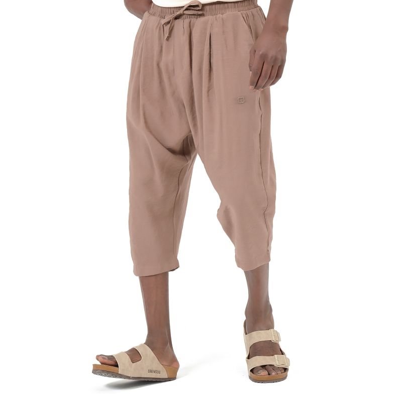 Men’s Tencel Classik Cropped Trousers – Qaba’il