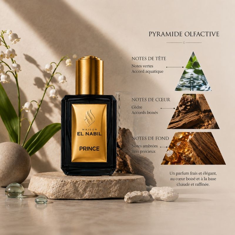 Musc Prince - Parfum : Homme - Extrait de Parfum Sans Alcool - El Nabil - 5 ml