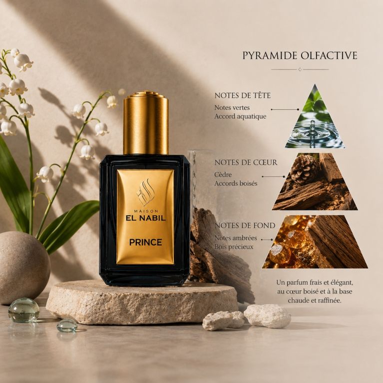 Musc Prince - Parfum : Homme - Extrait de Parfum Sans Alcool - El Nabil - 5 ml