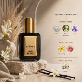 Musc Blanc - Parfum : Mixte - Extrait de Parfum Sans Alcool - El Nabil - 5 ml