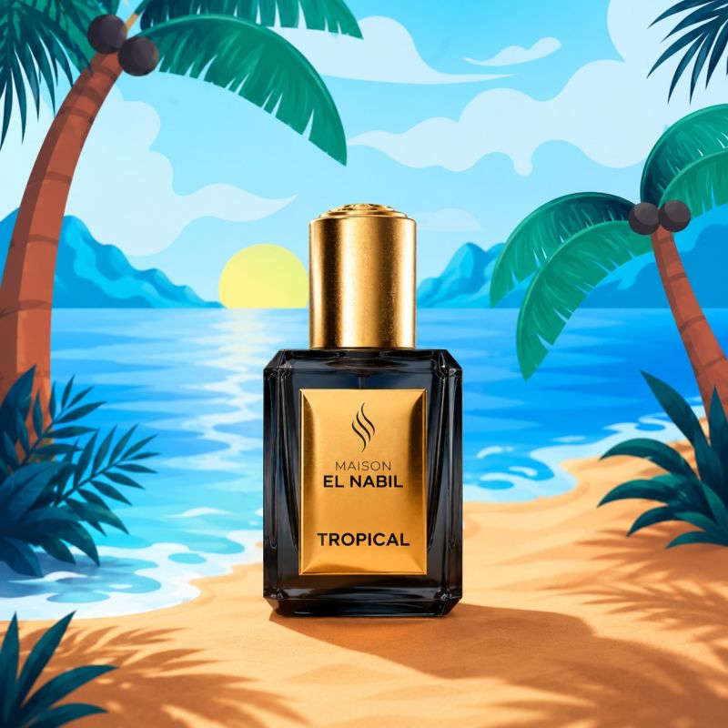 Musc Tropical- Parfum : Mixte - Extrait de Parfum Sans Alcool - El Nabil - 5 ml