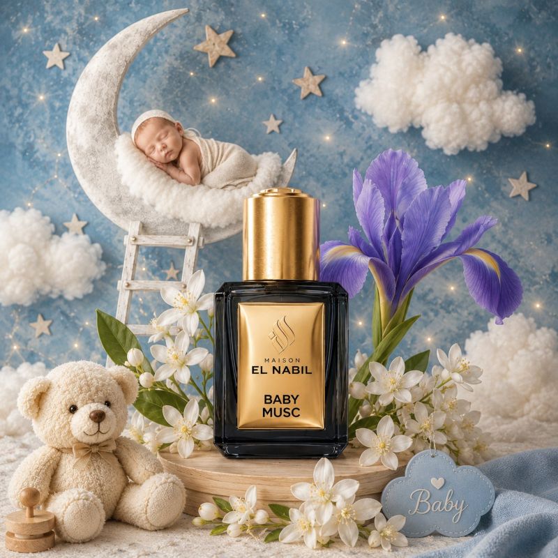 Baby Musc - Parfum Enfant : Mixte - Extrait de Parfum Sans Alcool - El Nabil - 5 ml
