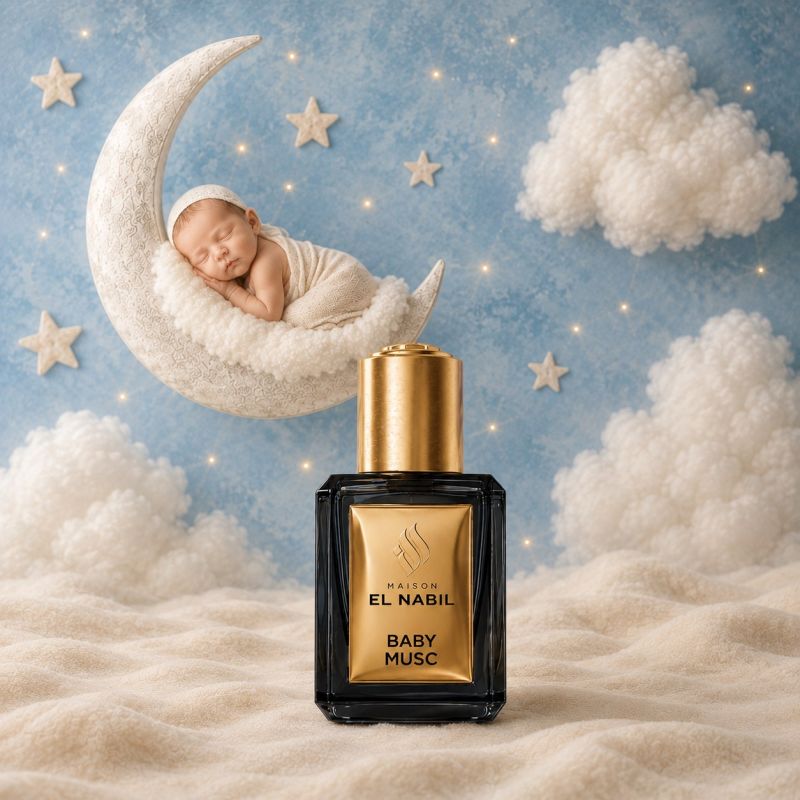 Baby Musc - Parfum Enfant : Mixte - Extrait de Parfum Sans Alcool - El Nabil - 5 ml