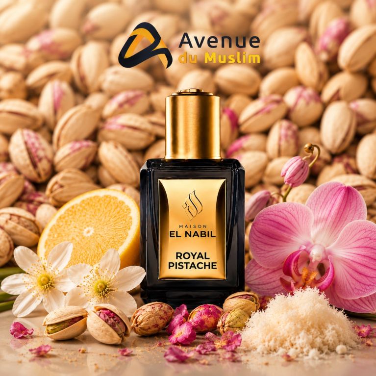 Musc Royal Pistache - Parfum : Mixte - Extrait de Parfum Sans Alcool - El Nabil - 5 ml 