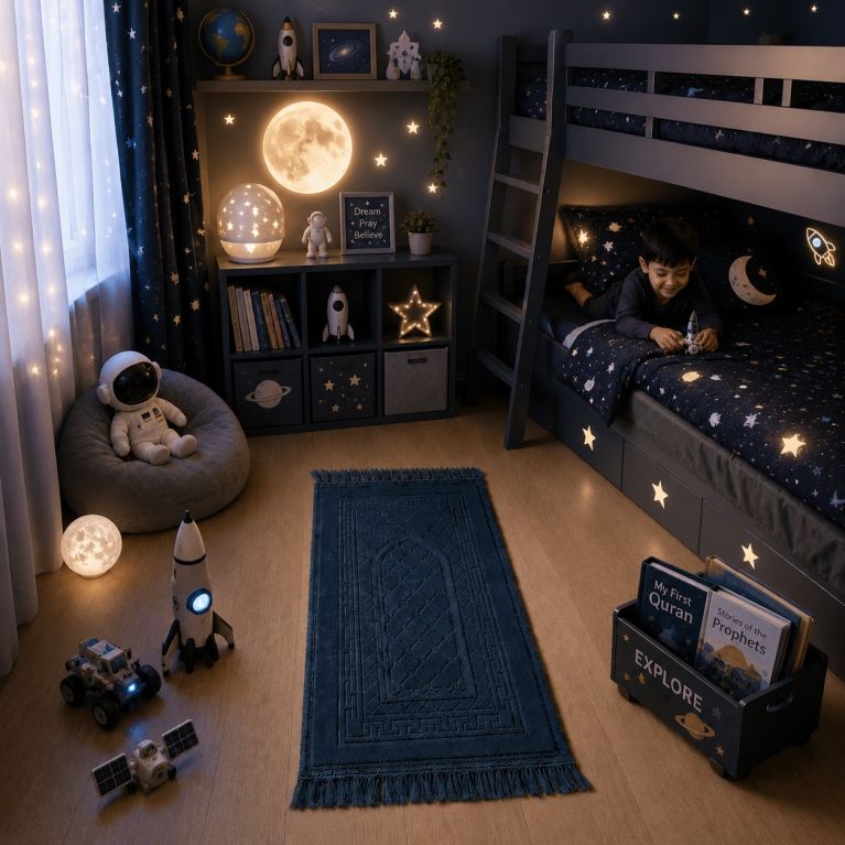 Tapis de Prière Enfant Molletonné Soundouss 42 x 80