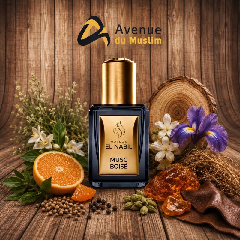Musc Boisé - Parfum : Mixte - Extrait de Parfum Sans Alcool - El Nabil - 5 ml