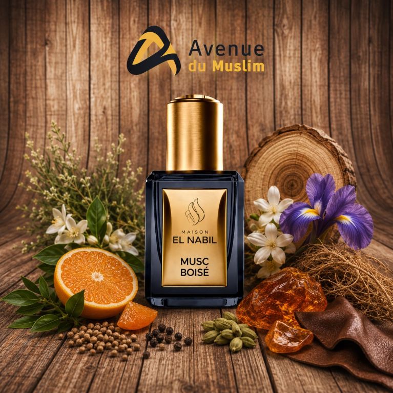 Musc Boisé - Parfum : Mixte - Extrait de Parfum Sans Alcool - El Nabil - 5 ml
