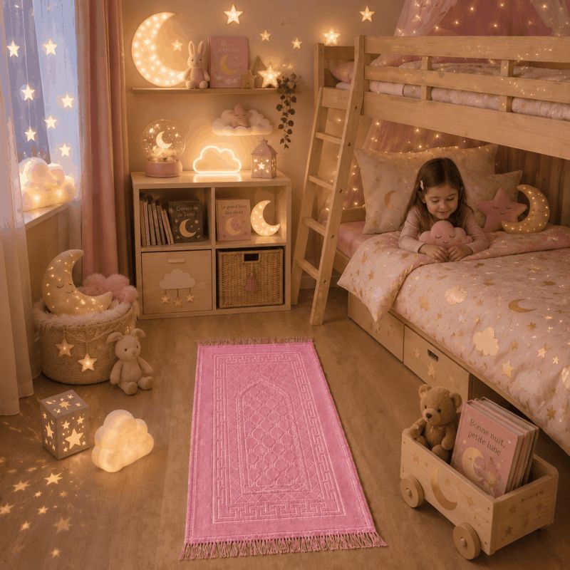 Tapis de Prière Enfant Molletonné Soundouss 42 x 80