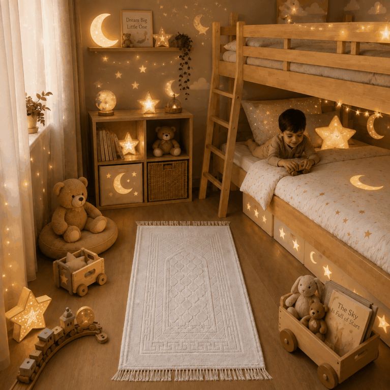 Tapis de Prière Enfant Molletonné Soundouss 42 x 80