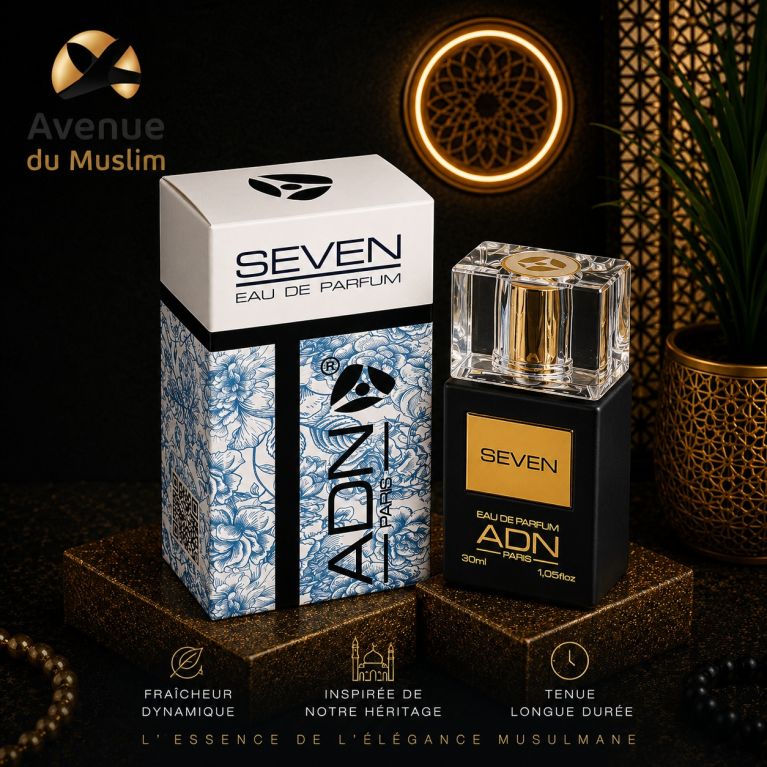 SEVEN Eau de Parfum par ADN Paris - Flacon Spray 30 ml - l'Art de la Parfumerie Française