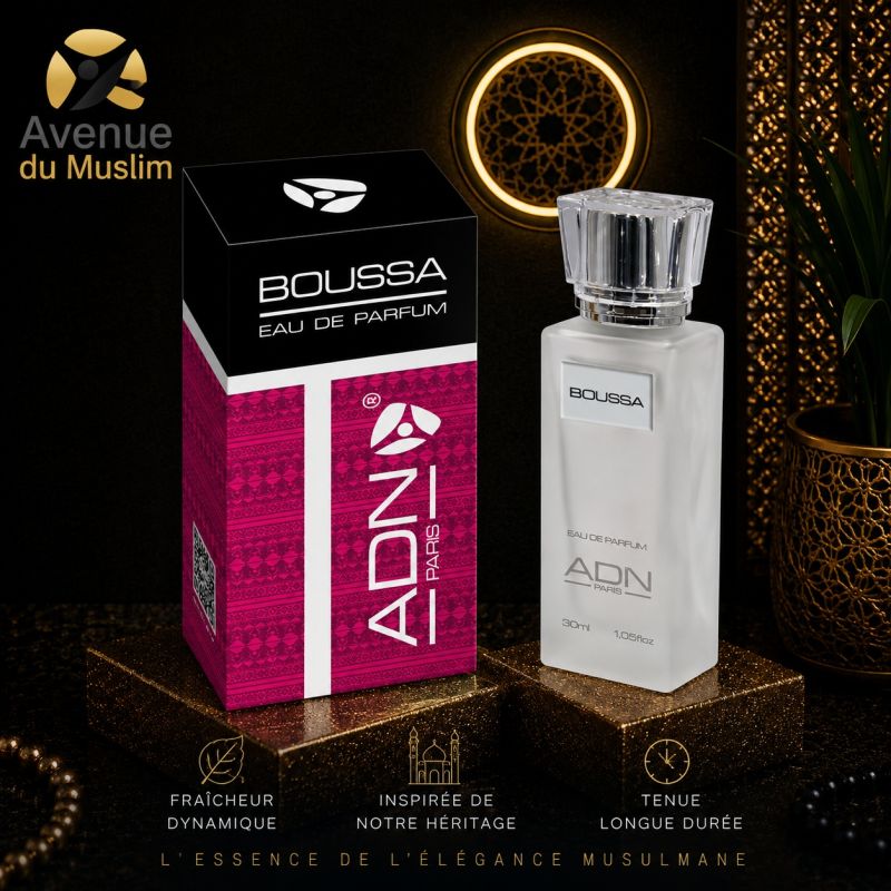 BOUSSA Eau de Parfum par ADN Paris - Flacon Spray 30 ml - l'Art de la Parfumerie Française