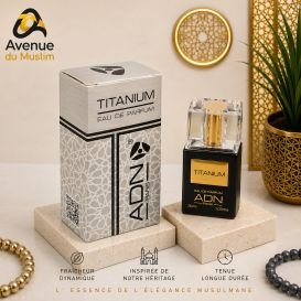 TITANIUM Eau de Parfum par ADN Paris - Flacon Spray 30 ml - l'Art de la Parfumerie Française