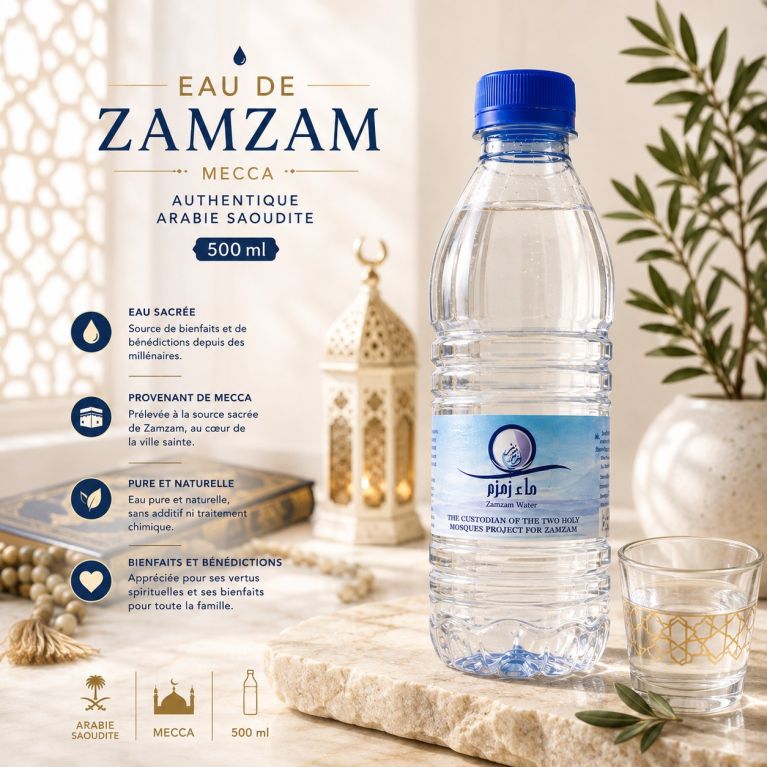 Eau de Zamzam - Mecca - Authentique - Arabie Saoudite