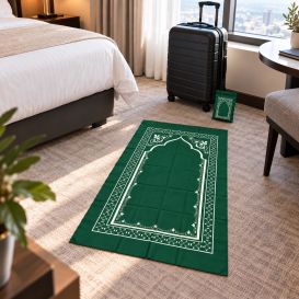 Tapis de Prière Portable avec Pochette – 58 x 108 cm