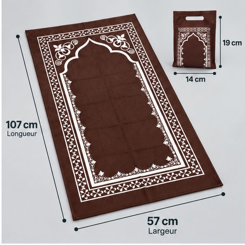 Portable Prayer Mat with Carry Pouch – 58 x 108 cm