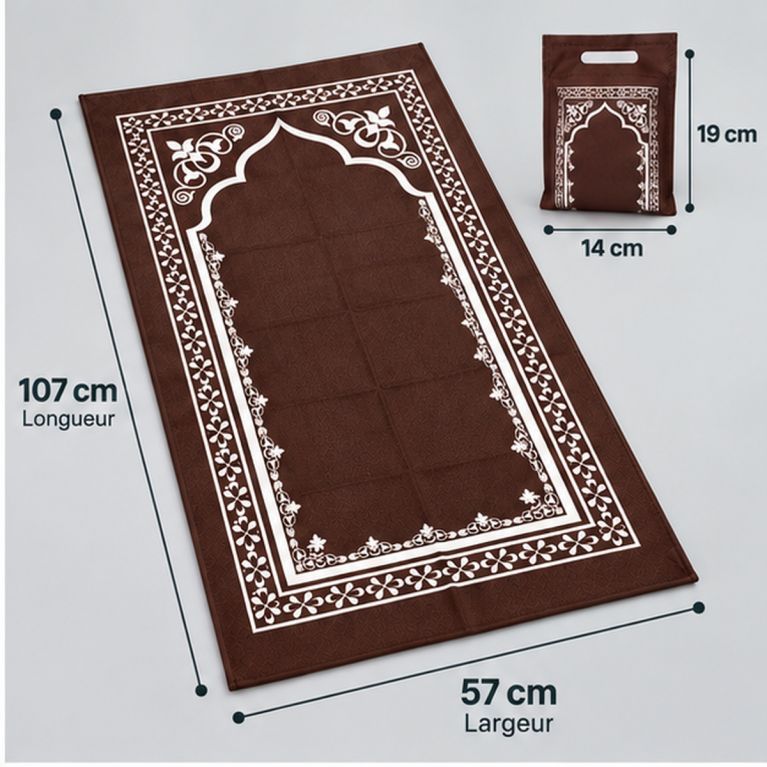 Portable Prayer Mat with Carry Pouch – 58 x 108 cm