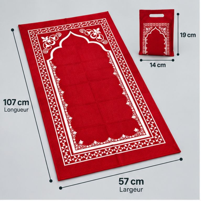 Portable Prayer Mat with Carry Pouch – 58 x 108 cm
