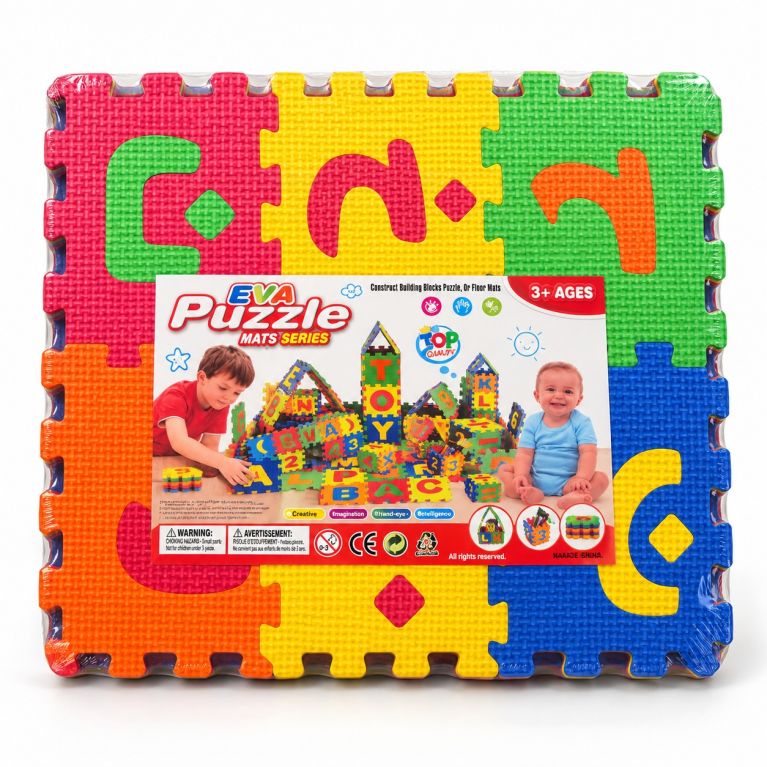 Arabic Alphabet Foam Puzzle Mat for Kids – 36 Pieces, 14 x 14 cm