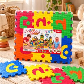 Puzzle mousse alphabet arabe pour enfant – 36 pièces de 14 x 14 cm