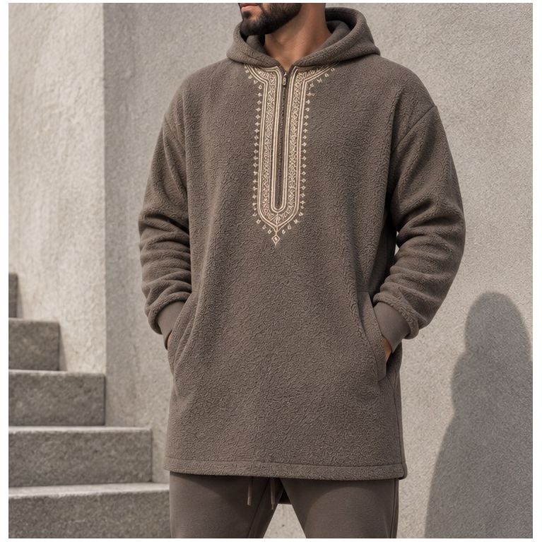 copy ofQabail Silent Set with Zipped Tunic and Straight Sarouel