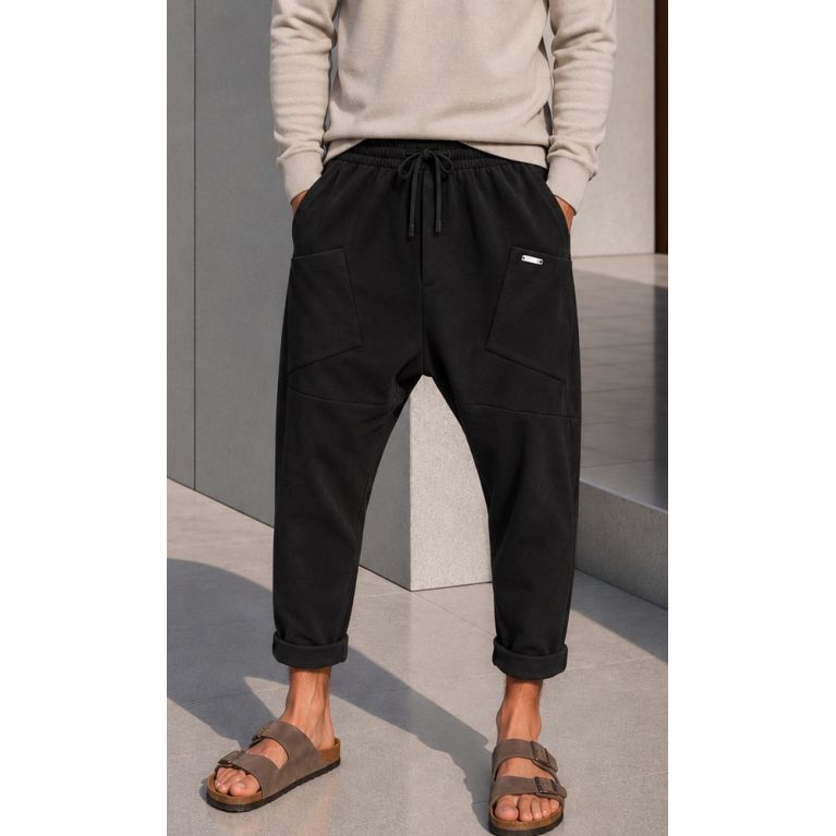 Qaba'il Design Suede-Effect Sarouel Pants – W27