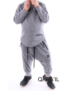 Ensemble enfant qaba'il onix gris clair