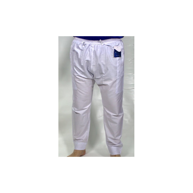 Pantalon Afaq - Sirwal Blanc - Tissu Coton - Coupe Droite - 2634 Pantalon Afaq - Sirwal Blanc - Tissu Coton - Coupe Droite - 2634
