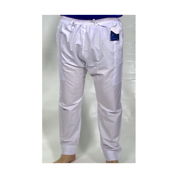 Pantalon Afaq - Sirwal Blanc - Tissu Coton - Coupe Droite - 2634