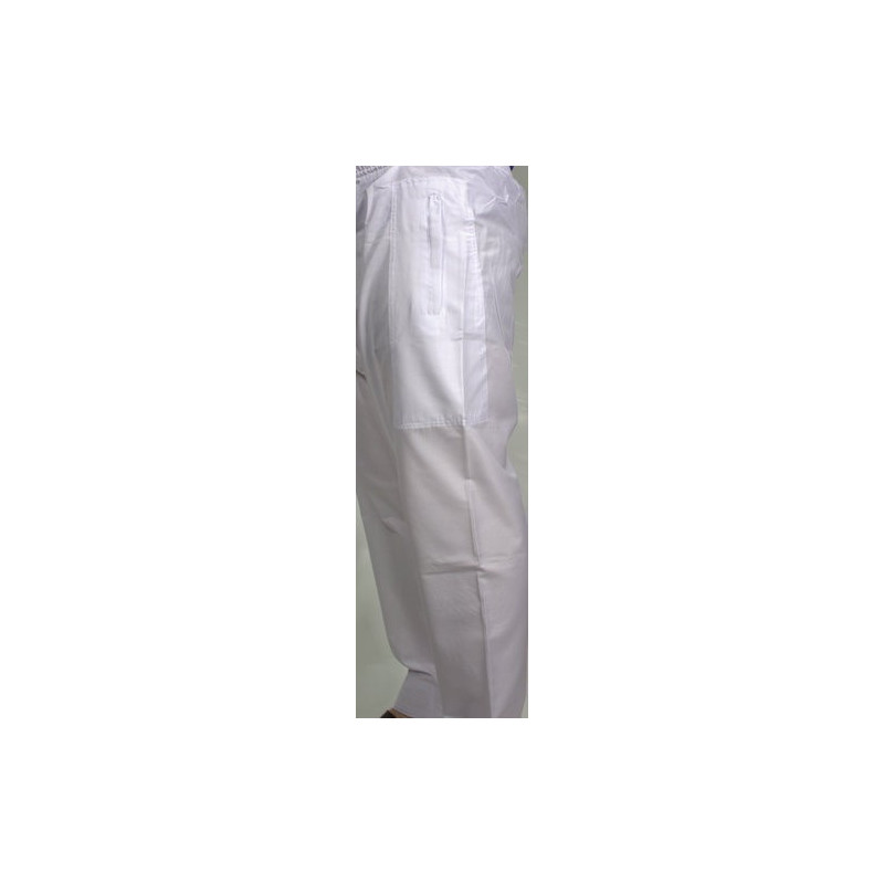 Pantalon Afaq - Sirwal Blanc - Tissu Coton - Coupe Droite - 2634 Pantalon Afaq - Sirwal Blanc - Tissu Coton - Coupe Droite - 2634