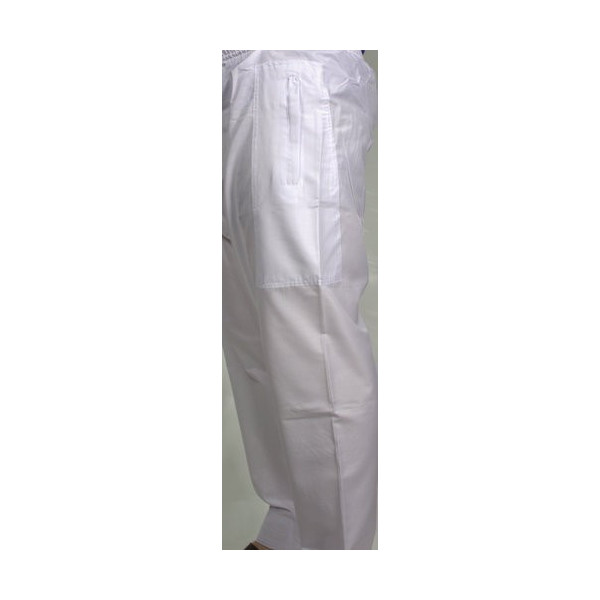 Pantalon Afaq - Sirwal Blanc - Tissu Coton - Coupe Droite - 2634