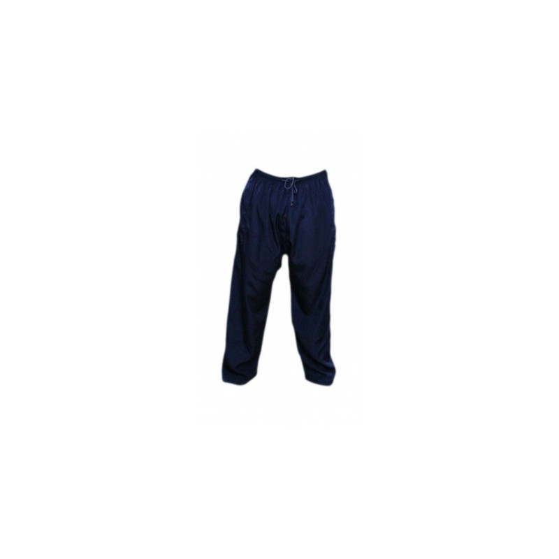 Pantalon Afaq - Sirwal Bleu Marine -Tissu Coton - Coupe Droite- 5917
