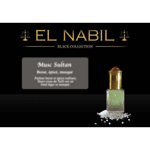 Musc Sultan 5 ml - Saudi Perfumes - Sans Alcool - El Nabil