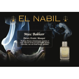 Musc Bakhoor 5 ml - Saudi Perfumes - Sans Alcool - El Nabil