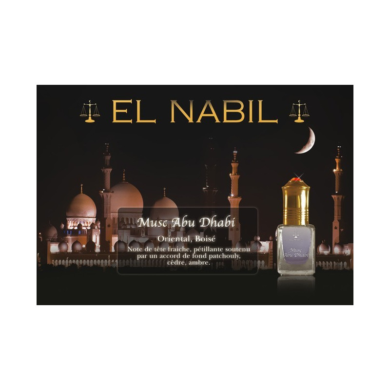 Musc Abu Dhabi 5 ml - Saudi Perfumes - Sans Alcool - El Nabil