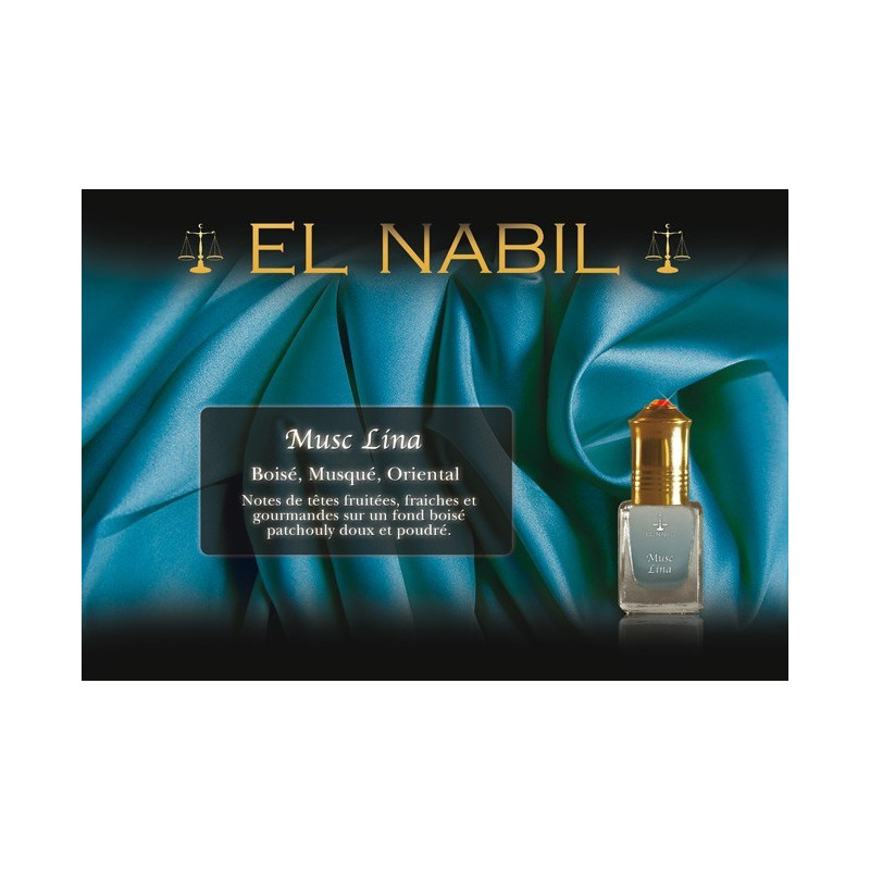 Musc Lina 5 ml - Saudi Perfumes - Sans Alcool - El Nabil