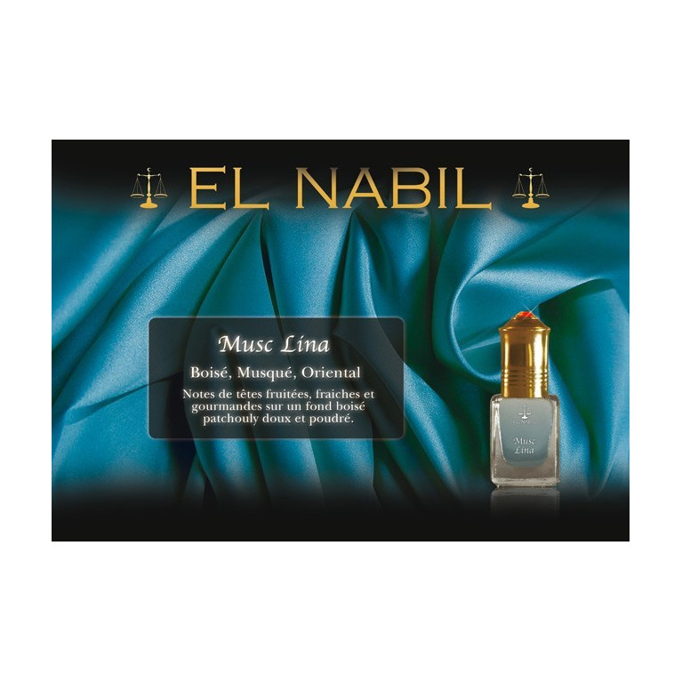 Musc Lina 5 ml - Saudi Perfumes - Sans Alcool - El Nabil
